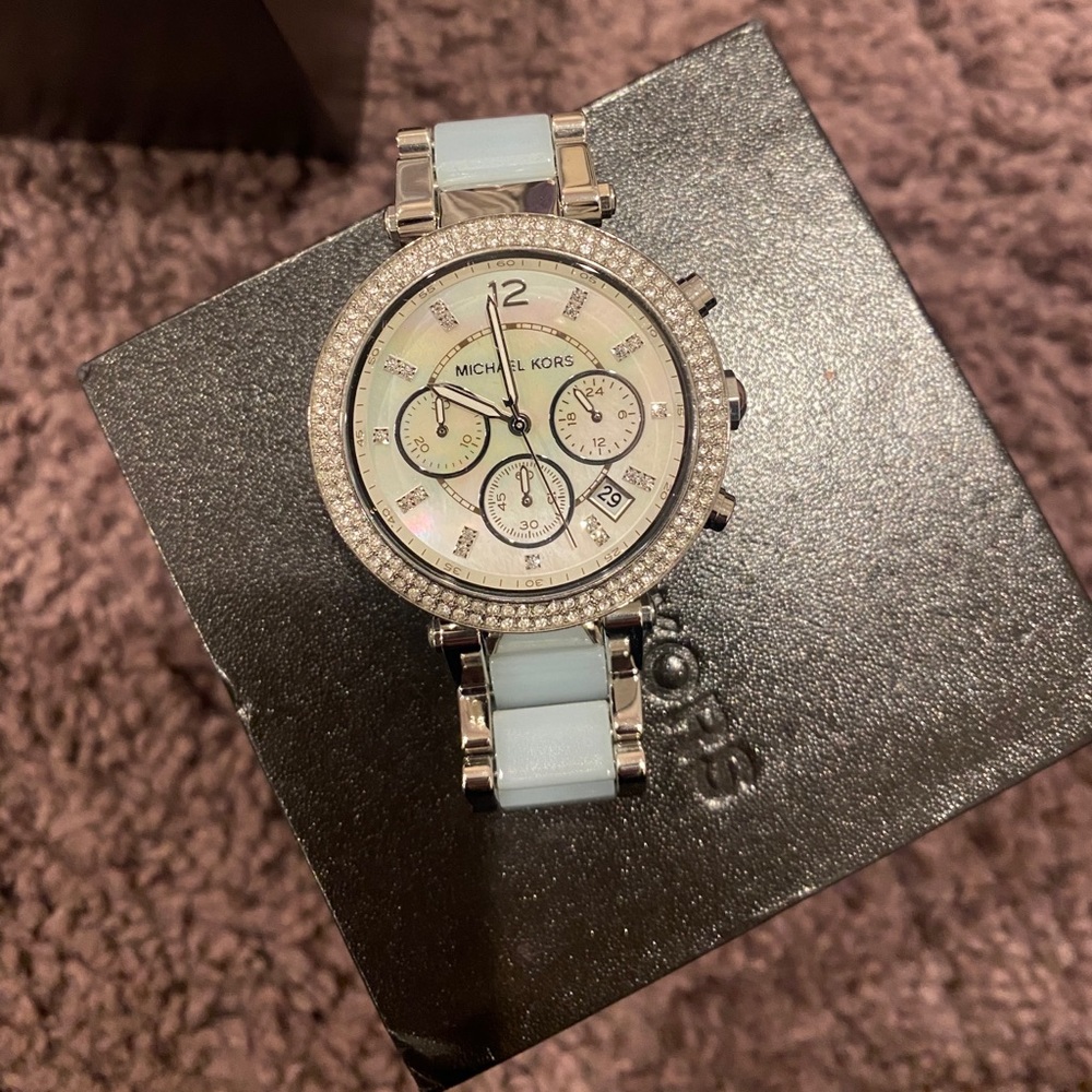 Michael Kors Watch Parker Chronograph Quartz pearl